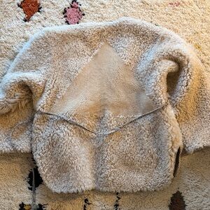 Milena Silvano sheepskin triangle coat size Small